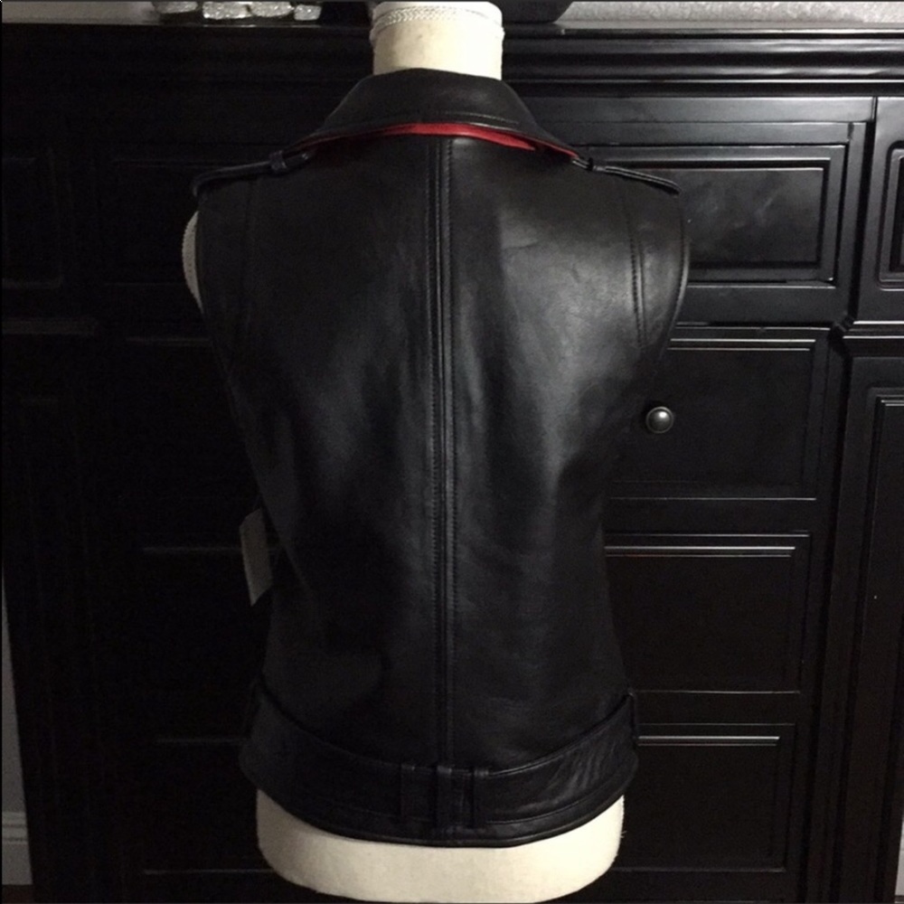 Sam Edelman Moto Leather Vest - Picture 3 of 7